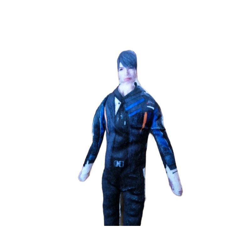 Abstract Plush Doll with Wired Limbs, Handmade by Qi Yu and Shen Xing, Featuring a Zombie Theme