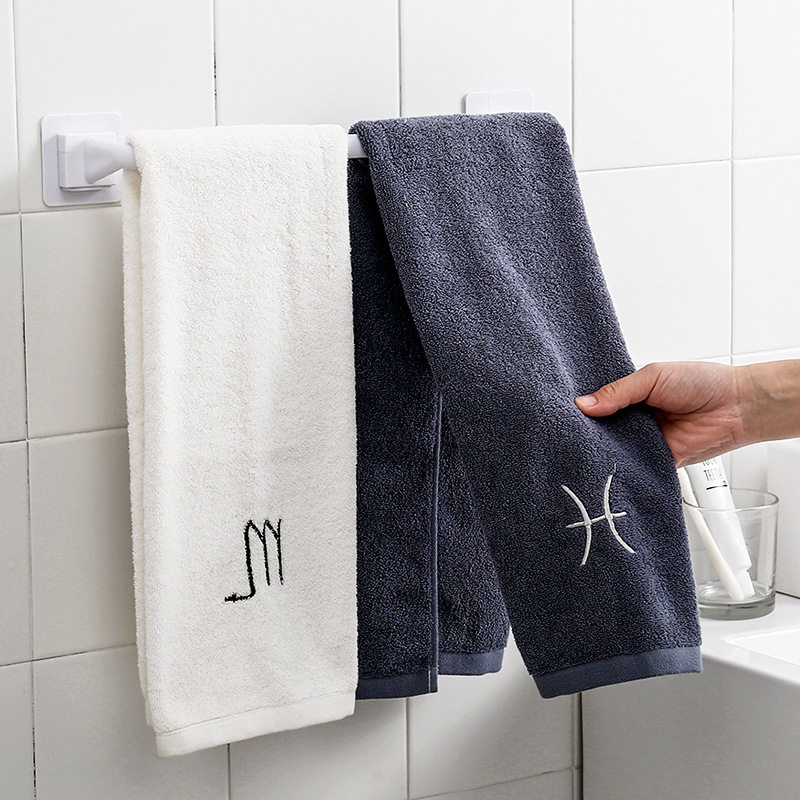 Factory punch-free seamless bathroom towel rack kitchen multi-function pot cover rag storage rack slippers rack towel bar