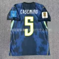 2627 brazil away game + printed number 5 star + world cup armband