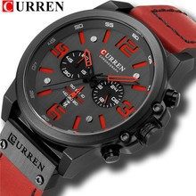 Curren 8314 Men's Watch Multi-Function Sports Six-Pin Calendar Men's Watch Large Dial Belt Watch