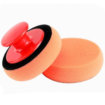 Car Waxing Handle Polishing Tool Car Wash Sponge Beauty Cleaning and Maintenance Supplies Manual Waxing Sponge Artifact