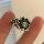 Новая трансграничная ретро серебряная корона в стиле хип-хоп тяжелой промышленности, темное кольцо, женское модное открытое кольцо с крестом на указательном пальце mini 0