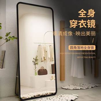 Full-Length Mirror Bedroom Floor-Standing Sf Free Shipping Home Fitting Mirror Selfie Mirror Vertical Dressing Mirror
