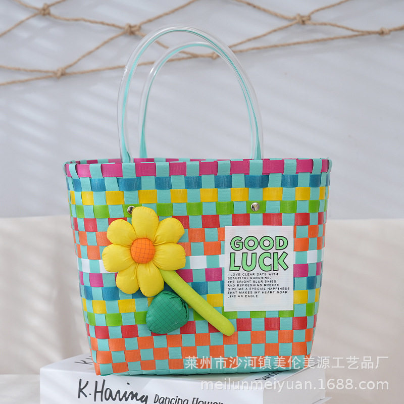 カラーブロックの花