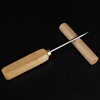 Solid wood stainless steel long ice cone bar refrigerator freezer deicing ice chisel deicing ice crushing tool ice chisel wine set