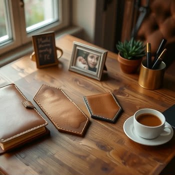 Square Triangle Blank Magnetic Bookmark Portable Leather Leather Magnetic Bookmark Strong Magnetic Banknote Wallet