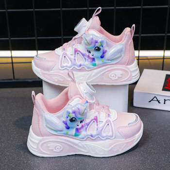 Children's sneaker Girl's Doll 2025 Leather New Arrival Casual Princess Student Super Soft Running Shoes Dad