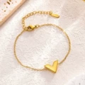 7798 v-shaped bracelet gold