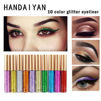 Han Daiyan European and American popular magic smooth shiny eyeliner lasting non-blooming sequins eyeliner color lying silkworm