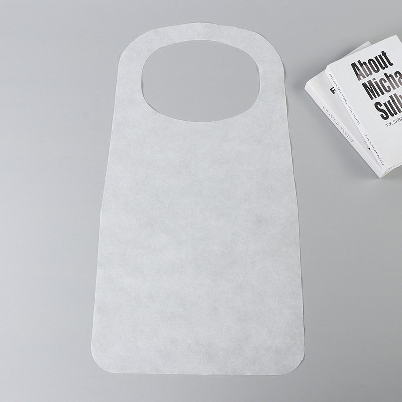 Non-woven disposable apron thickened catering hot pot special anti-fouling catering lobster barbecue bib wholesale