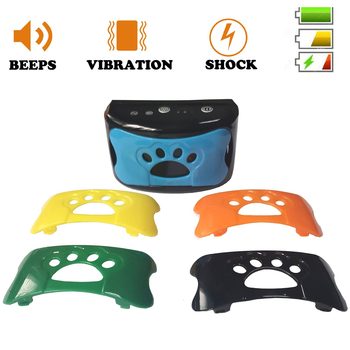 Intelligent bark stopper vibration + electric shock dog trainer bark stopper rechargeable waterproof collar