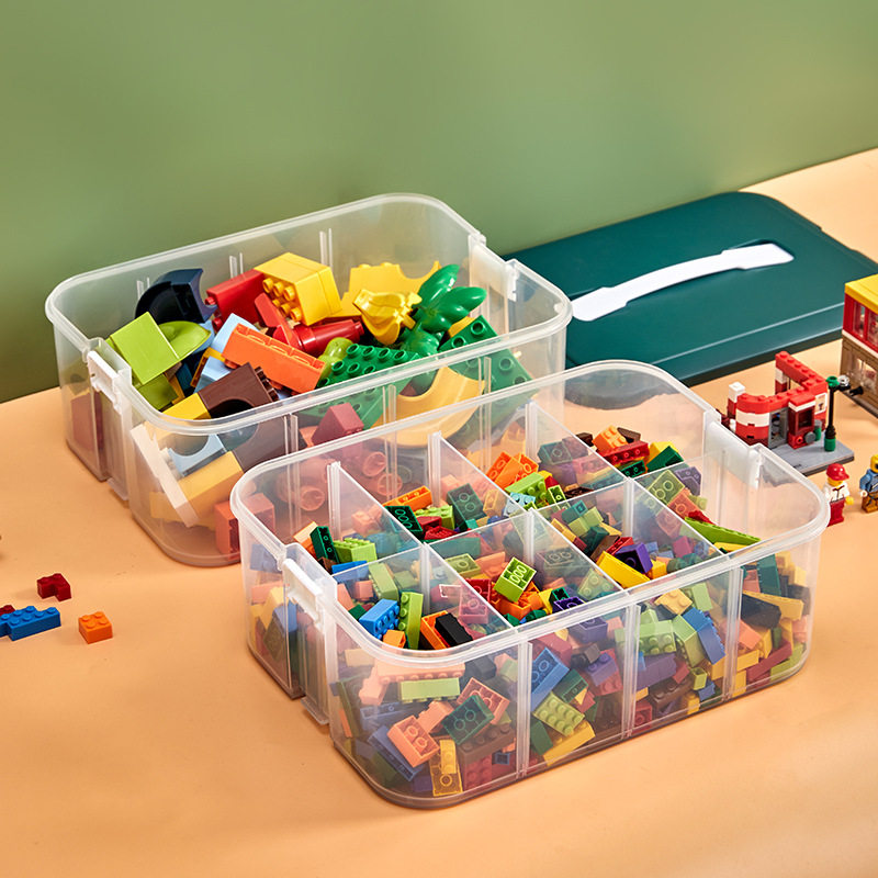 Factory Large Storage Box for Beads, Transparent Toy Storage Box, Building Block Lego Storage Box, Storage and Organization