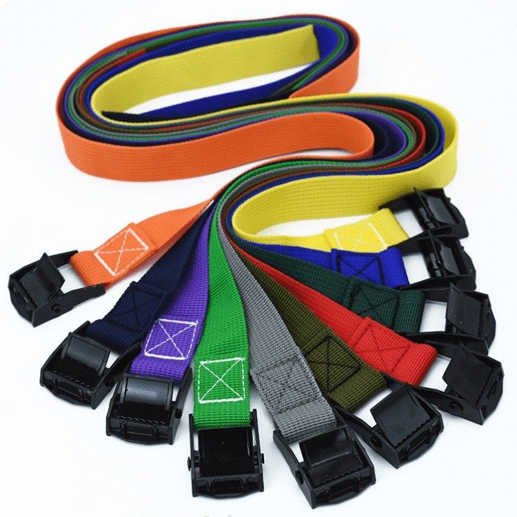 Metal Tow Rope Nylon Press Buckle Tighting Belt Vehicle Fixing Motorcycle Binding Belt Simple Cargo Tighter