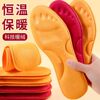 Sports Warm Insoles with Fleece Lining, Thickened for Winter, Constant Temperature, Unisex, with a Soft, Cushioned Feel, Sweat-Absorbent, Odor-Resistant, Made of Lamb Fleece, Full Coverage
