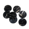 Black White Root Round Surface Custom Natural Marble Watch Dial Parts Special Material Semi Precious Stone Accessories