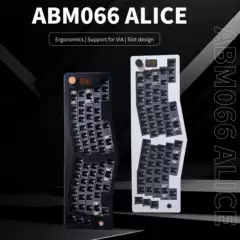 ABM066 three-model Alice mechanical keyboard ergonomic Gasket Bluetooth VIA customized kit