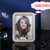 European Pearl Inlaid Plastic Photo Frame Creative Wedding Photo Frame Modern Simple Light Luxury Decorative Ornaments Wholesale