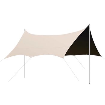 Canopy Black Glue Sunscreen Outdoor Camping Equipment Beach Tent Rainproof Awning Silver Glue Picnic Portable Canopy