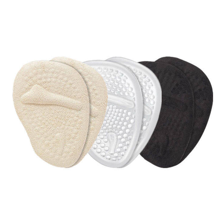 Wholesale Transparent Forefoot Pad High Heels Sandals Anti-Pain Super Soft Forefoot Half Size Pad Women Anti-Wear Foot Bow Front Half Pad