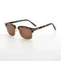 Tortoiseshell gold frame tea slices