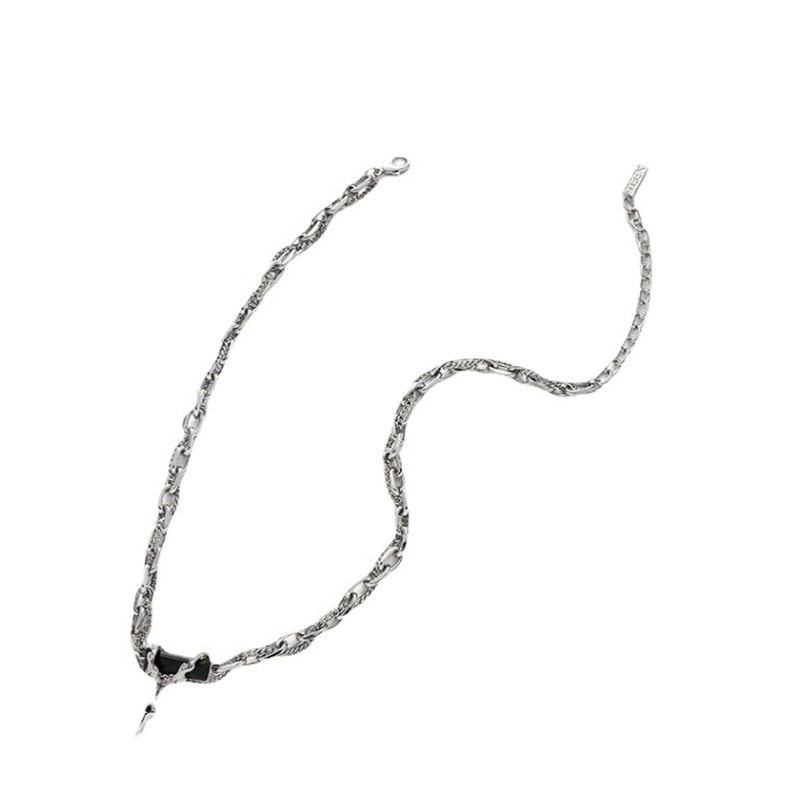 New Thorn stitching thick necklace men's accessories European and American light luxury niche hip hop accessories personalized cold style jewelry