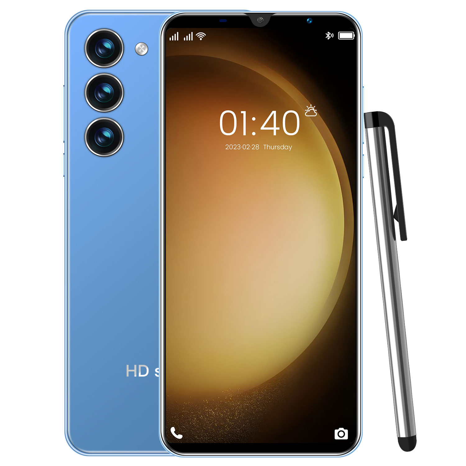 新款跨境手机S23+ 高清大屏安卓智能手机1+8G厂家直销低价批发