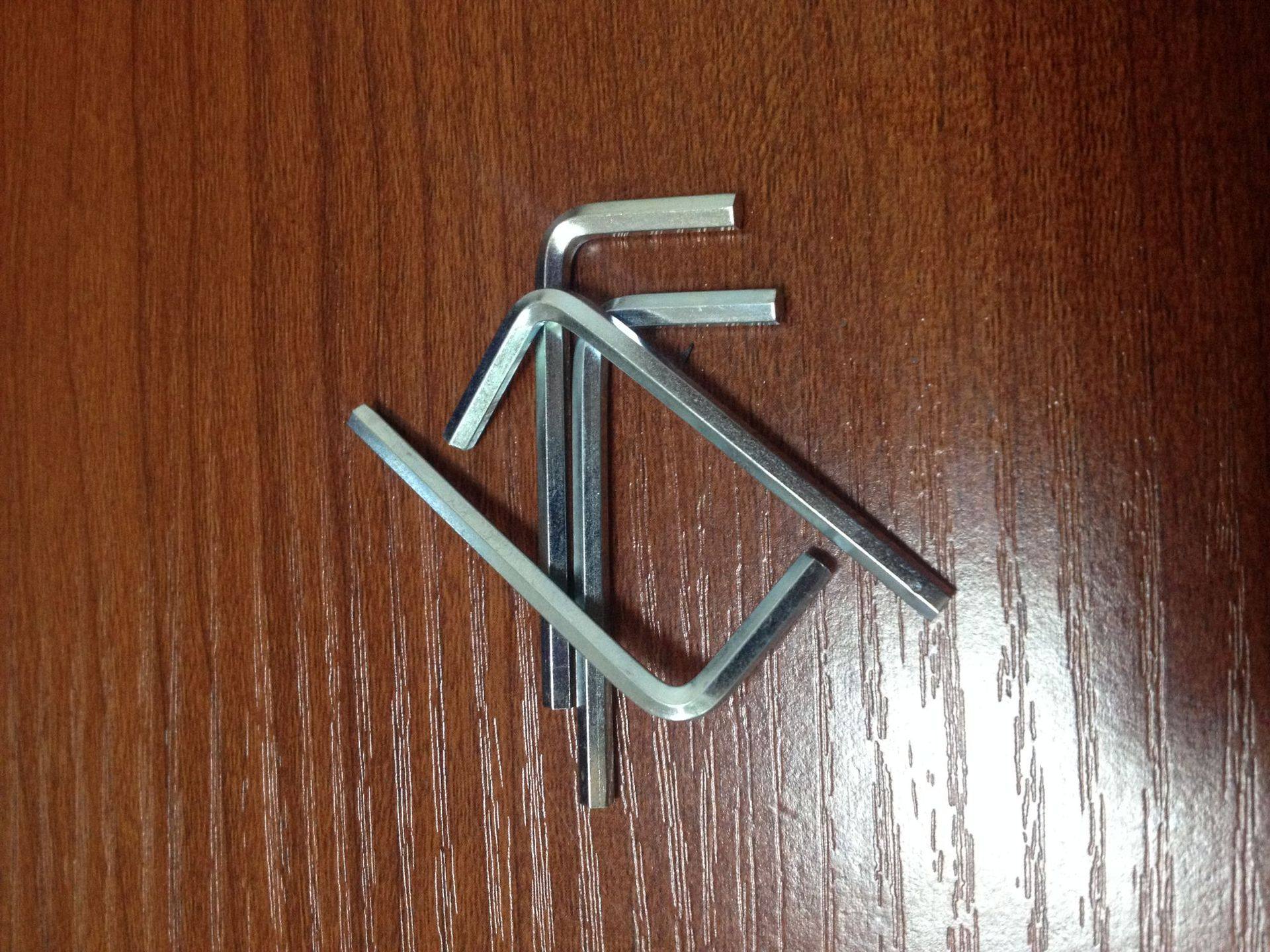 厂家产销家具电子螺丝适配中高碳钢加硬淬火L型内六扳手H3*19*57