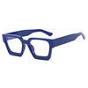 2025 Square Frame Thick Edge Glasses Frame European and American Fashion Ins Glasses Cross-Border Retro Trendy Anti-Blue Light Flat Glasses