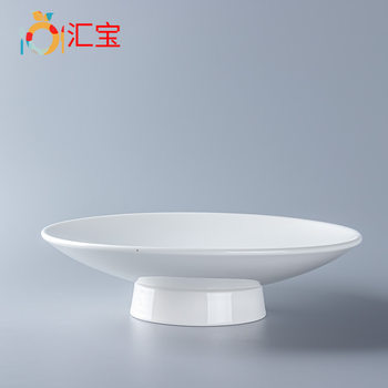 9-11 inch high foot ceramic snack plate cake display high foot plate ceramic plate wholesale