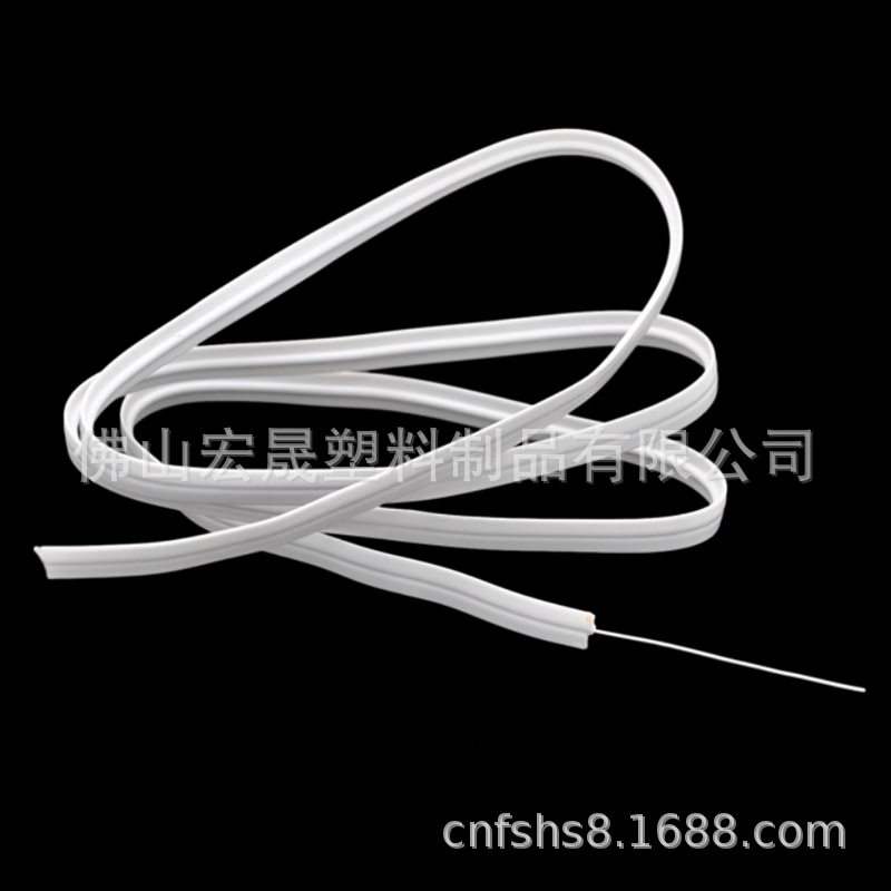 White Flat Iron Wire for Tying, Plastic-Coated Wire, Plastic-Coated Strips, Plastic-Coated Toys and Crafts, Tie Strips, Nose Bridge Shaping Strips