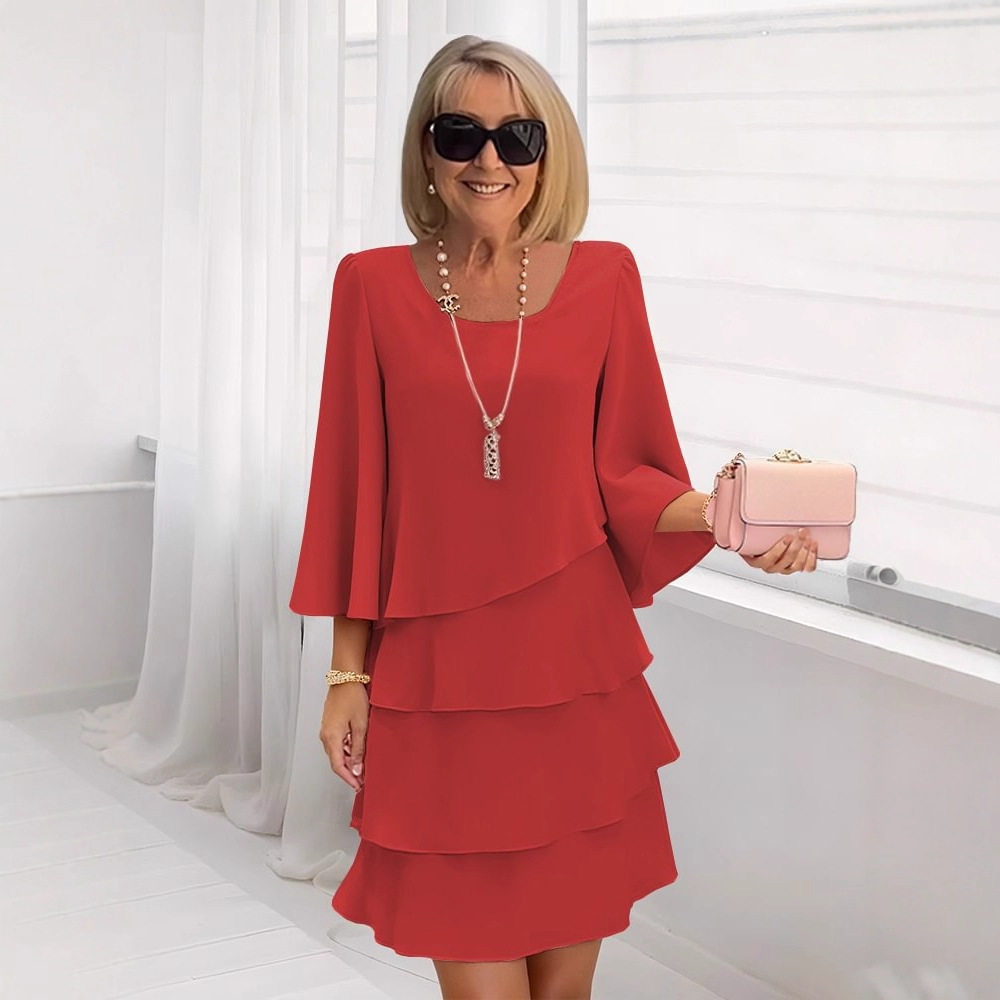 Fashionable Womens Cake Dress Loose Fit Round Neck Spring Summer Style Perfect for Casual Occasions Wholesale