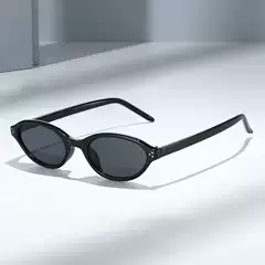 New Small-Frame Sunglasses, European and American Style, Designer New Model, Unisex, Oval Small-Frame Sun Protection Sunglasses