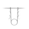 Clothes rope windproof stainless steel fixed buckle clothes hanger non-slip hook clothes rope wire rope iron wire clip