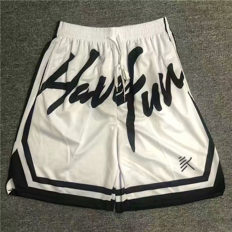 American basketball shorts men's sports summer training quick-drying fitness pants large size loose Buddha same style streetball pants