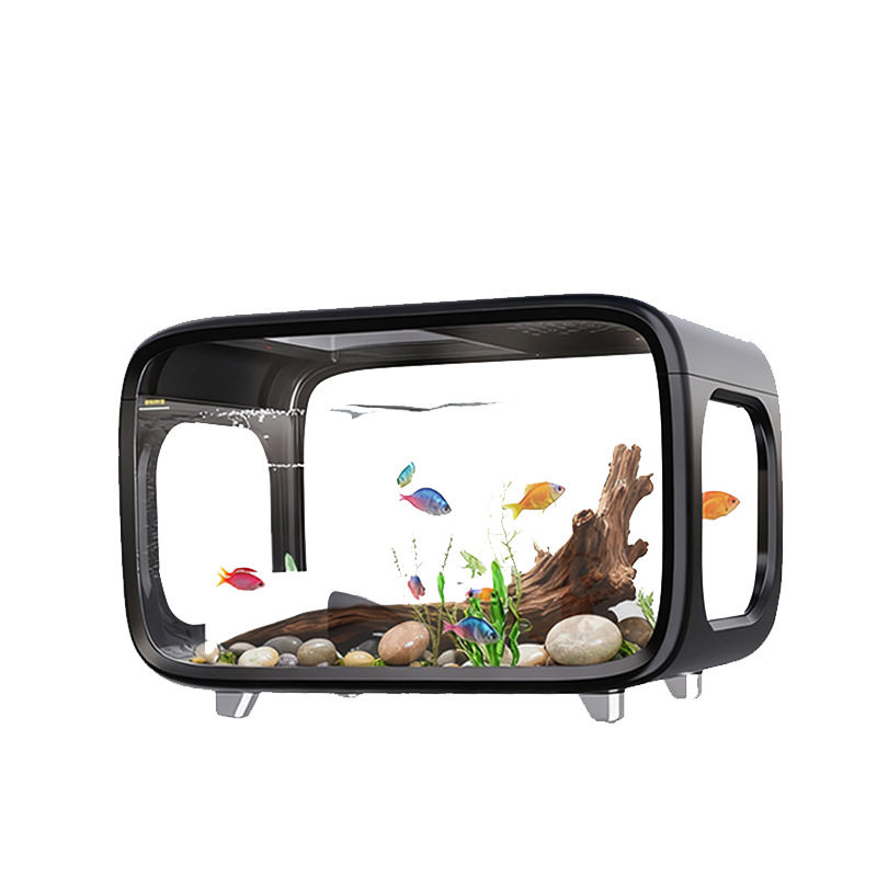 High-Definition Aquarium Household Fish Tank Turtle Tank Transparent Tank Manufacturer Direct Supply Living Room Balcony Landscaping Small Ecological Tank