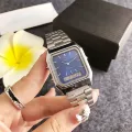 Silver belt dark blue surface