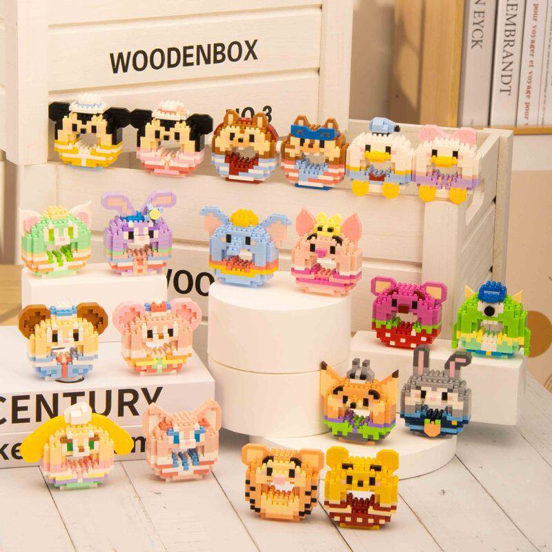 Microparticle Cartoon Doll Building Blocks Assembled Educational Children's Toys Children's Day Gift Compatible with Lego Wholesale