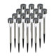 Solar Lamp Stainless Steel Small Tube Lamp Outdoor Courtyard Lamp Automatically Lights up after Dark Lawn Atmosphere Lamp Camping Style Plug-In Lamp