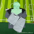 K06 gray with green + reflective strip gray suit