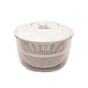 Multifunctional Vegetable Dehydrator, Rotating Spin Dryer, Draining Basket, Fruit and Vegetable Dehydrator, Vegetable Washing Basket, Cream-Colored Household Use