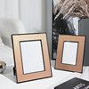 Simple Modern orange high-end leather decorative line photo frame 67-inch bedroom study desktop decoration home decoration
