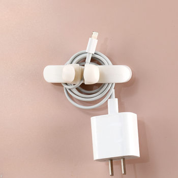 Wire Organizer Power Cord Clamp Kitchen Wall Hanging Plug Wire Holder Charger Wire Storage and Arrangement Winding Wire
