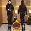 Winter Fleece-Lined Thickened Women's Suit 5 New Fashion Stylish Loose Slimming Petite Casual Two-Piece Set