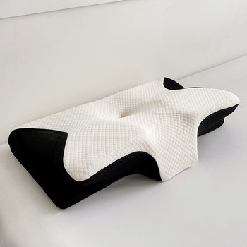 Neck pillow memory foam pillowcase butterfly removable pillowcase