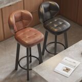 Легкий роскошный высокий стул вращающийся бытовой кухонный островной стол стул с высокой спинкой стул для бара из кованого железа барный стул