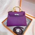 Anemone purple silver buckle
