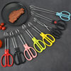 Stainless steel bread clip food clip charcoal multi-use clip plastic handle clip barbecue kitchen gadget food clip