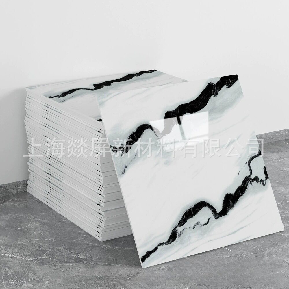 自粘防水仿瓷砖墙贴铝塑板翻新装饰遮丑大理石厨房墙面贴纸卫生间