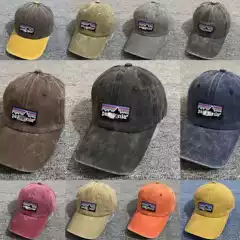 Summer Washed Distressed Embroidered Baseball Cap Japanese Casual Peaked Cap for Men and Women Trendy Outdoor Sunshade and Sun Protection Curved Brim Hat