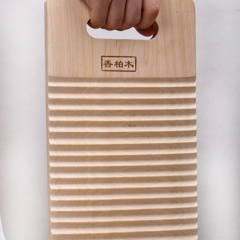 Cedar Solid Wood Washboard Household Small Old-Fashioned Toilet Kneeling Punishment Non-Slip Whole Thickened Extra Large